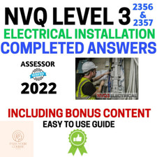 NVQ Level 3 In Electrical Installation 2356 & 2357 Completed Coursework 2025
