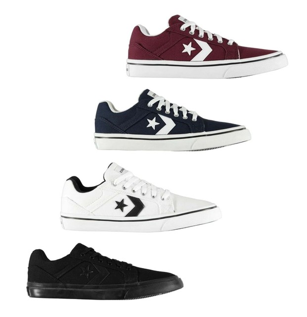 distrito canvas low trainers