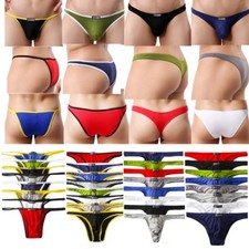 1-8Pcs Men's G-strings Lingerie Underwear Briefs Tangas Thongs Underpants M-XL