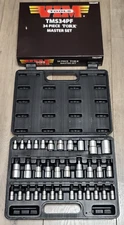 VIM PRO 34pc Master Torx/ E-Torx/ Tamperproof Torx/ Star Bit Socket Set #TMS34PF