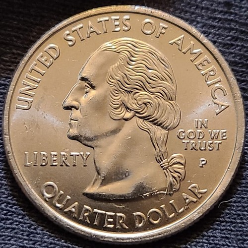 2008 P Alaska State Quarter BU - Die Chip in "W" and 6th Bear Claw - Picture 5 of 6