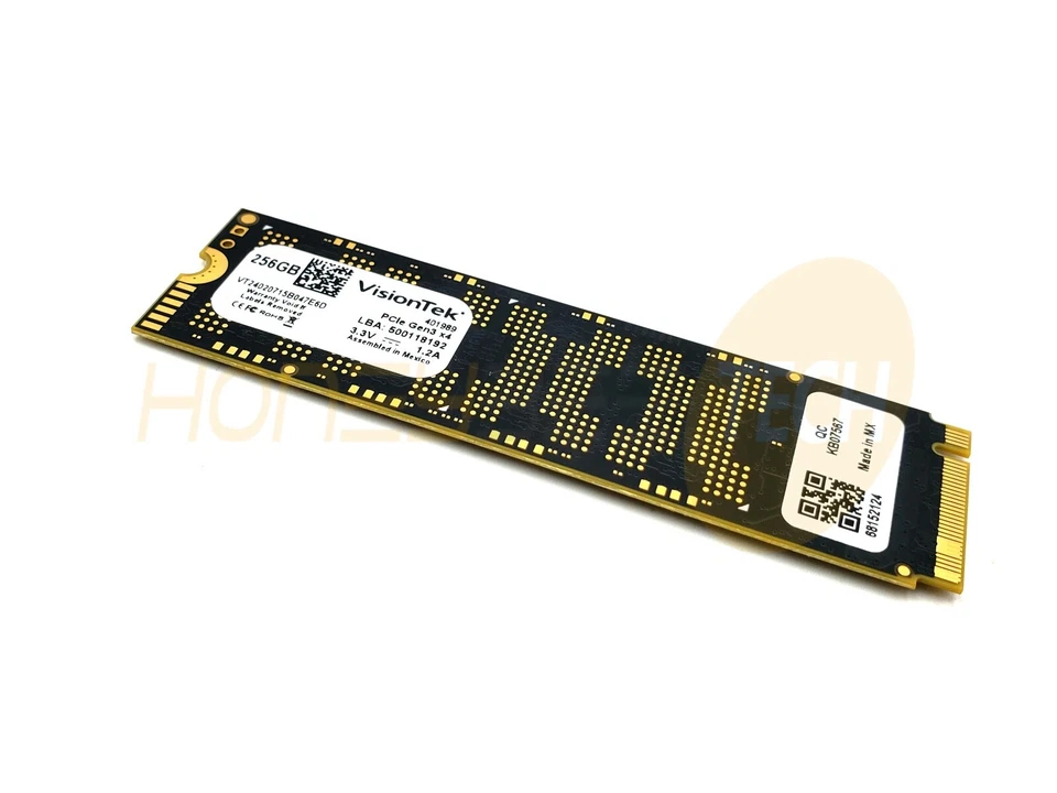 GENUINE VISIONTEK 256GB PCIe 3.0 NVMe M.2 2280 SOLID STATE DRIVE 901554 TESTED - Image 2 of 2