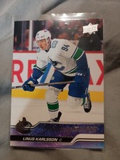 2023-24 Upper Deck Extended Hockey Young Guns Linus Karlsson #718 