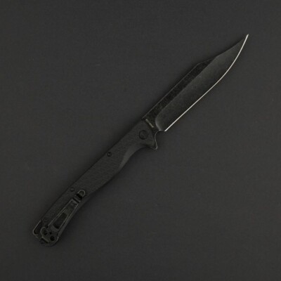 Daggerr Knives Toothpick Folding Knife 4.88'' 8Cr14MoV Steel Blade ABS Handle