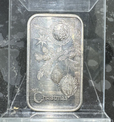 Madison Mint 1977 Christmas 1 oz .999 Silver Bar | eBay