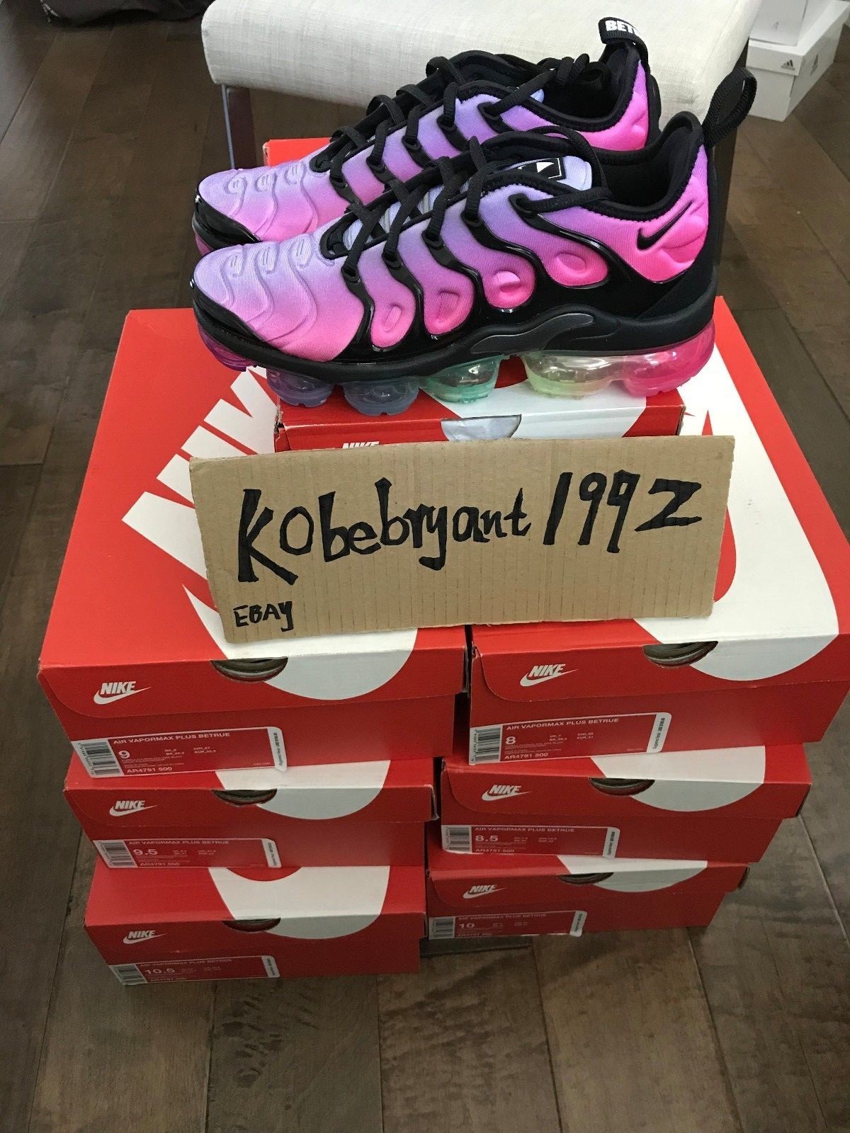 nike be true vapormax plus