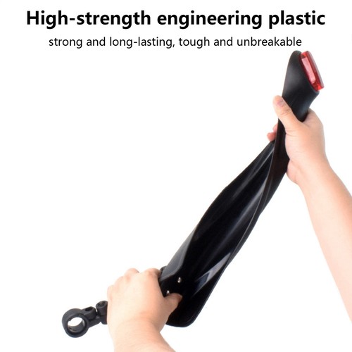 Cycling Mud Guard Bike Tire Mudguard Waterproof Reflective Longer Rear - Picture 9 of 12