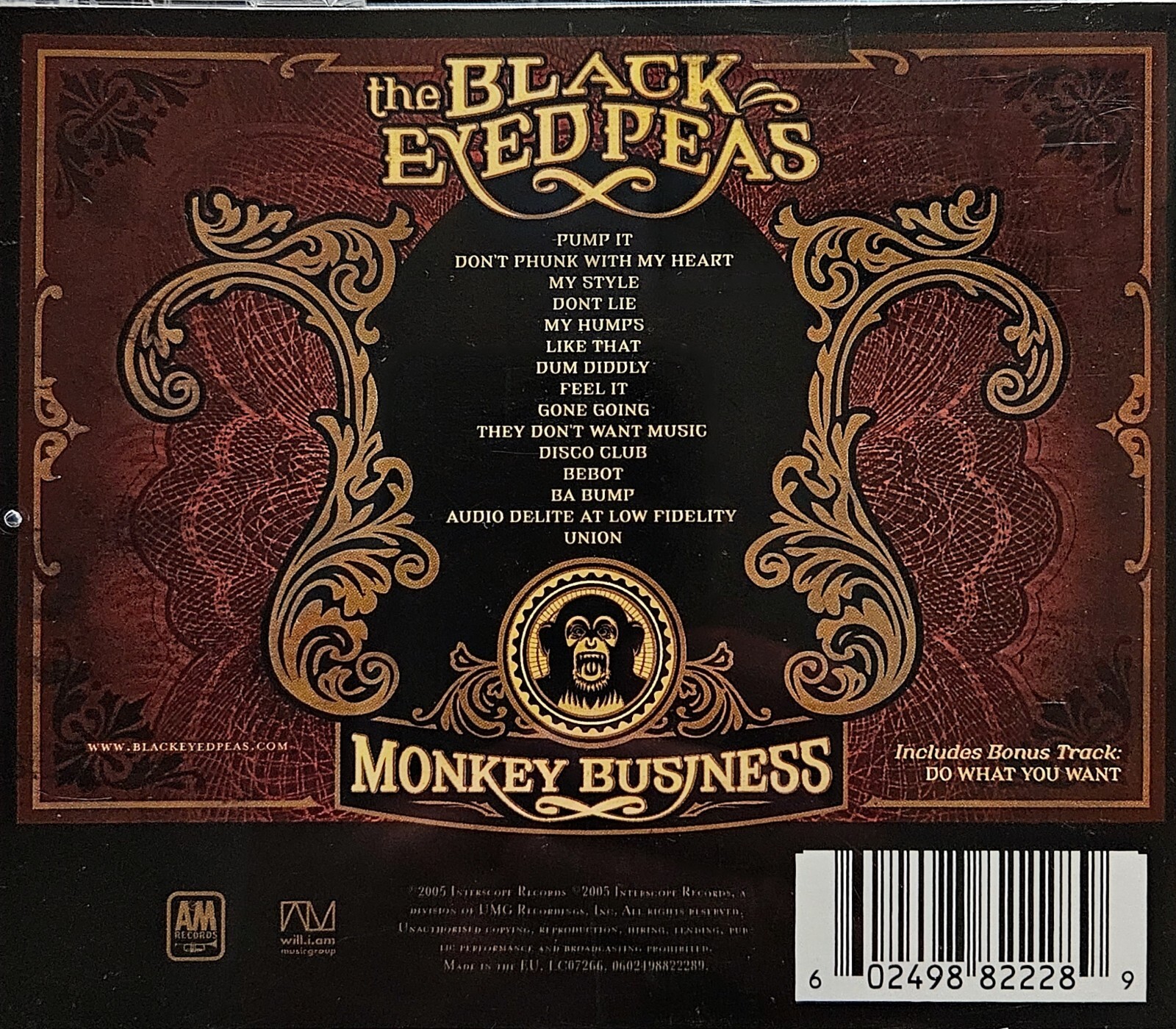 THE BLACK EYED PEAS MONKEY BUSINESS (2005) 602498822289 eBay
