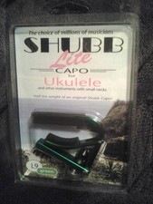 Shubb L9 Lite Green Capo for Uke - Green new NIB