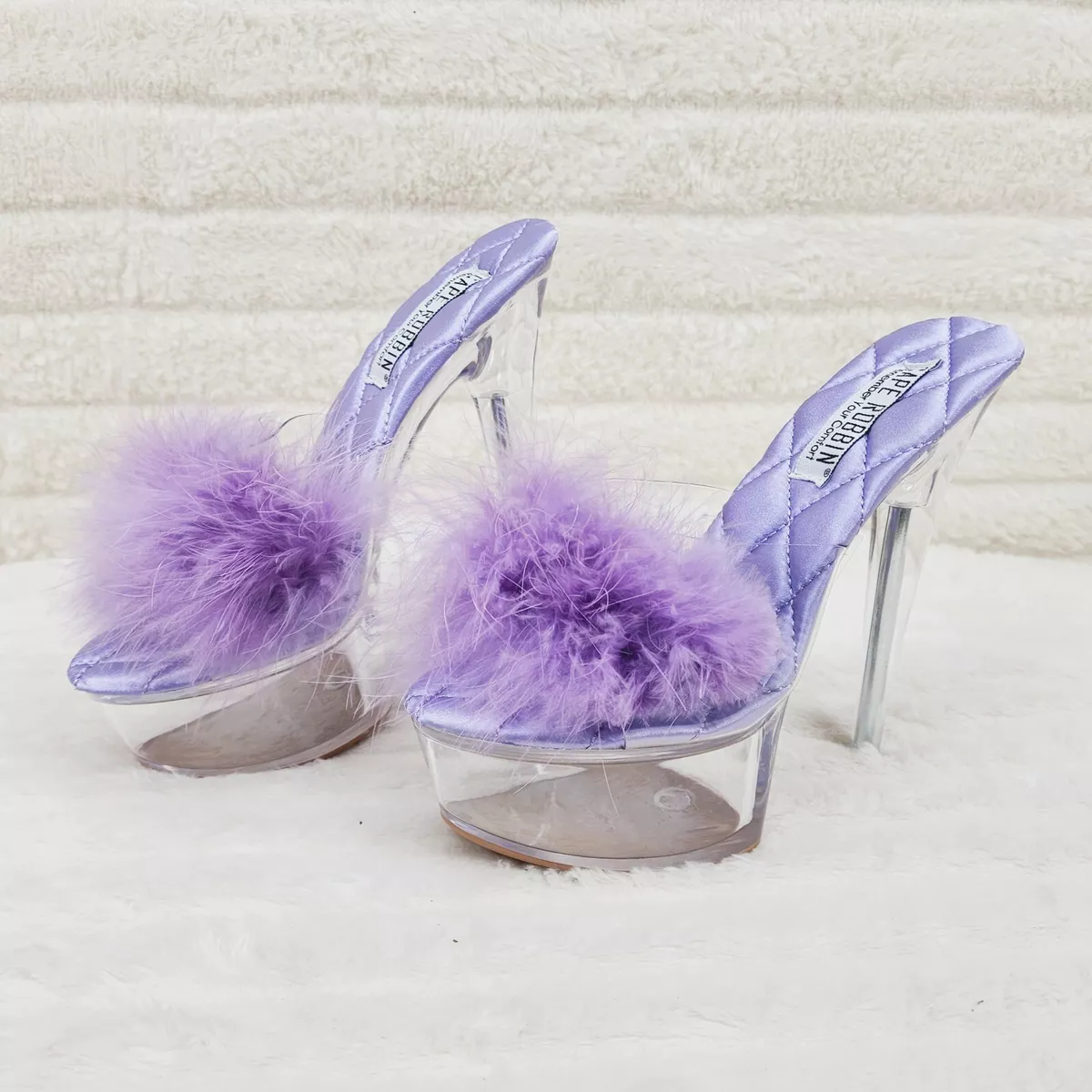 Feather Trim 2 Part Stilettos | boohoo