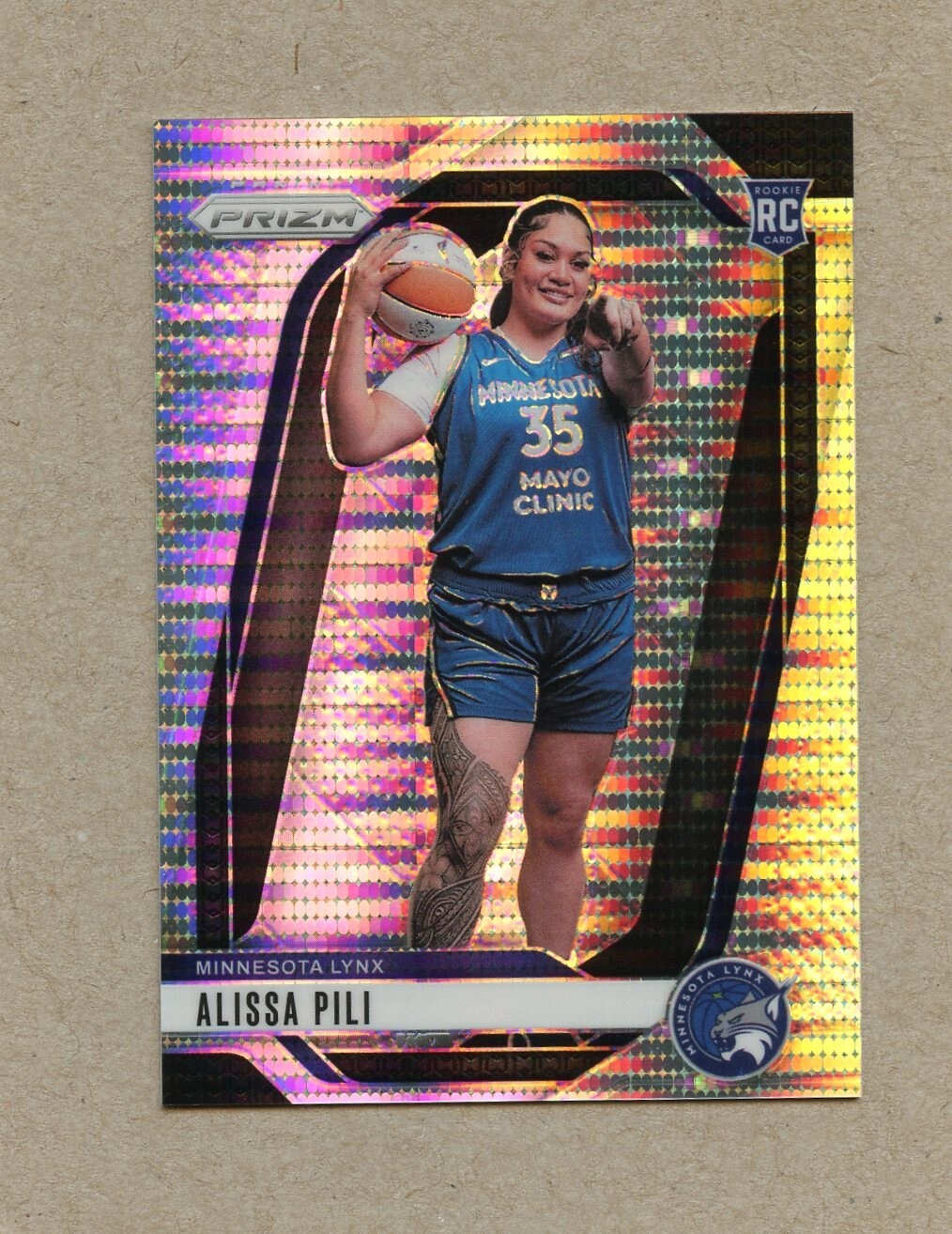 2024 Panini Prizm WNBA Alissa Pili #150 RC Pulsar Prizm 148/499 Minnesota Lynx