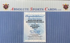 2021 Topps Update Red Parallel SALVADOR PEREZ | Auto Relic | Ssp | Royals