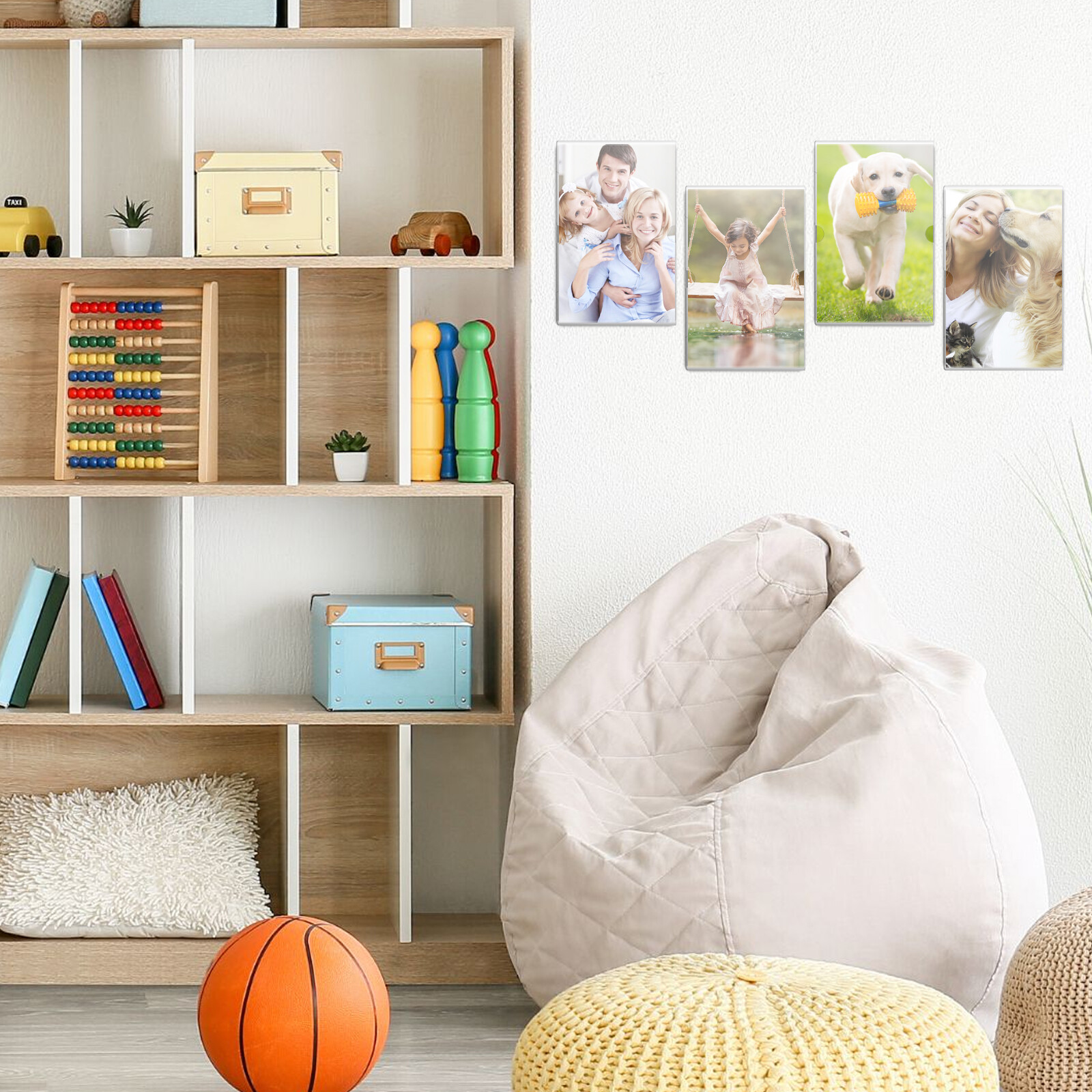 6Pcs Acrylic Picture Frames 4 x 6 inch Clear Photo Frame for Wall leXaV