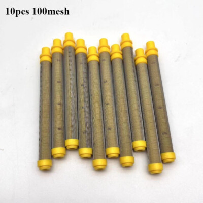 10pcs Airless Paint Spray Gun Filter Filters 100 Mesh Filtration Screen