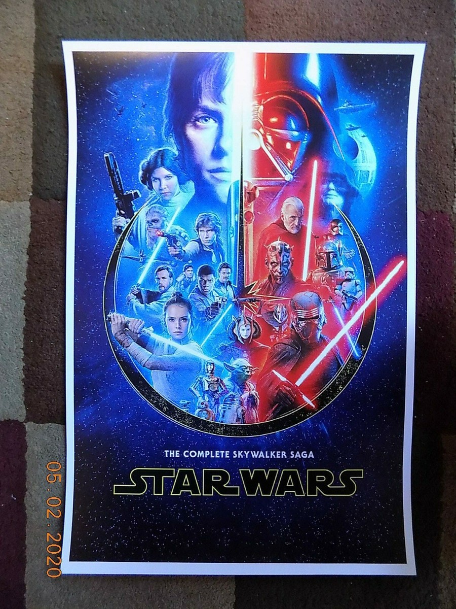 Star Wars Saga Movie Collector's Poster | eBay