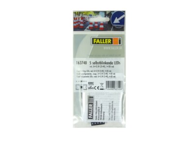 Faller H0 TT N Z  Modellbahn Modellbau LED selbstblinkend rot 5 Stück 163740 neu