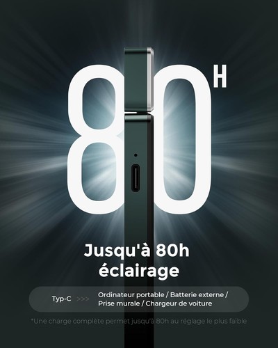 Leselampe Buch Klemme,Wiederaufladbare Buchlampe zum Lesen im Bett,Ultraleich... - Bild 6 von 9