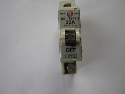 Bill 3T321 32A Type 3 M9 MCB
