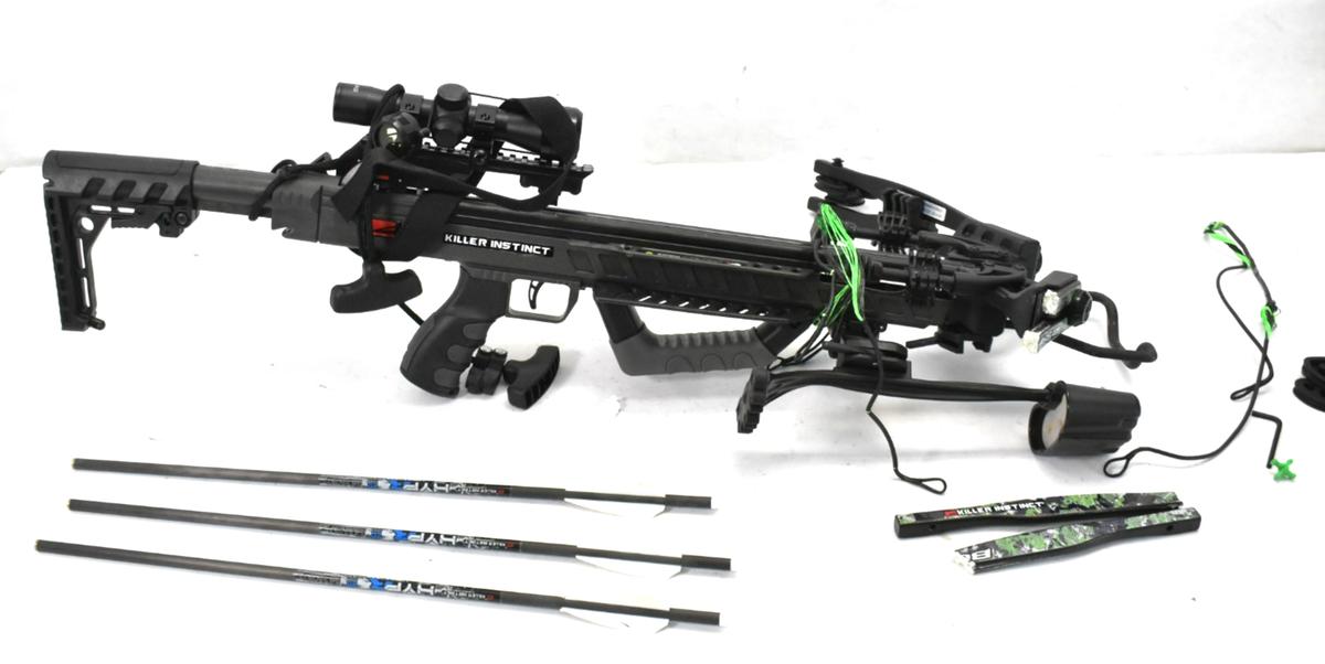 Killer Instinct Boss 405 Hunting Crossbow w Scope Black BROKEN FOR