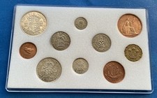 RARE 1944 SET OF KING GEORGE VI COINS 82ND BIRTHDAY GIFT IN CLEAR DISPLAY CASE