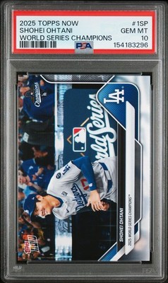 2025 Topps Now Shohei Ohtani World Series Champs Dodgers SP #WS-1SP PSA 10