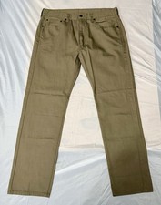 Levi's 505 Jeans Men’s Sz 38x32 Regular Fit Tan Khaki Straight Leg Pants