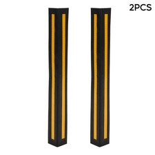 2Pcs Wall Edge Corner Protector Strip Garage Corner Guard w/ Reflective Stripe