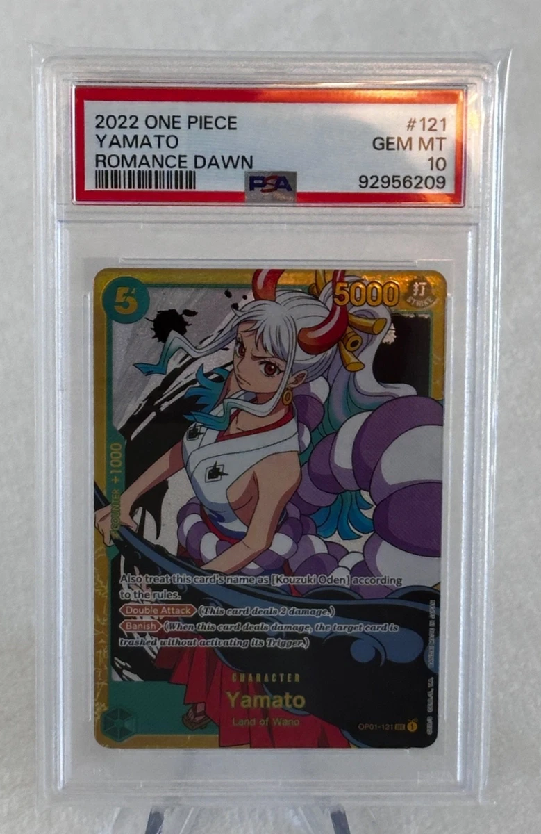 ヤマト 2022 op01 121 psa10 PSA 10 Yamato (Alt Art) OP01-121 SEC