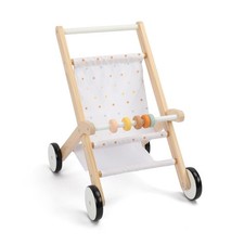 Freniland Wooden Baby Doll Stroller, Toddler Push Walker Toy, Doll Push Cart ...