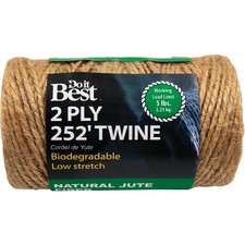 Do it Best 2-Ply x 252 Ft. Brown Jute Biodegradable Twine 737283 Pack of 12 SIM