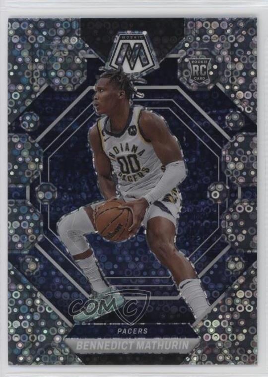 2022 Panini Mosaic Rookies Fast Break Silver Prizm Bennedict Mathurin #210 11s9