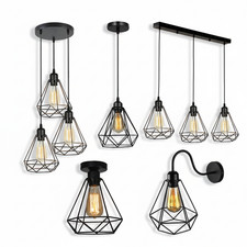 Vintage Hängelampe Deckenlampe Retro Pendelleuchte Metall Industrie Design E27