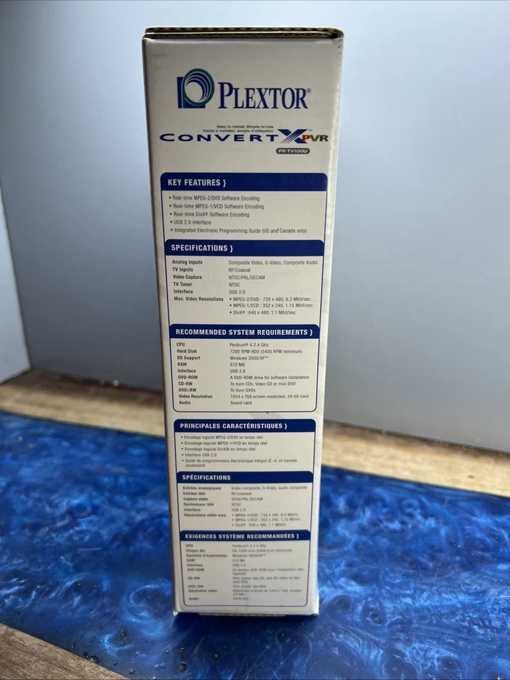 Plextor Convert X PVR VIDEO CAPTURE PX-TV100U New Sealed Box - Image 2 of 4