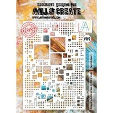 AALL and Create Stencil by Autour De Mwa A4 Superbly Square #109
