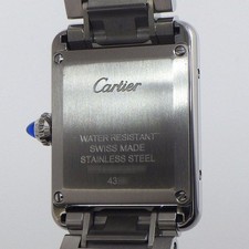 Cartier Cartier Wristwatch Tank Must SM WSTA0051 Rectangular Silver Dial SS Quar 4