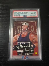 1998 TOPPS WCW/NWO STICKER HOLLYWOOD HULK HOGAN PSA 8 WWE HOF