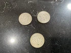 3 Kennedy  HALF DOLLARS 40% SILVER (1) 1966 and (2) 1969