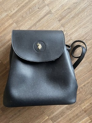 U.S Polo Assn. Damen Rucksack, Klein, Schwarz