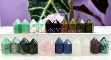 Wholesale Lot 15 Pcs Natural 1” Mix Crystals Mini Obelisk Tower Point