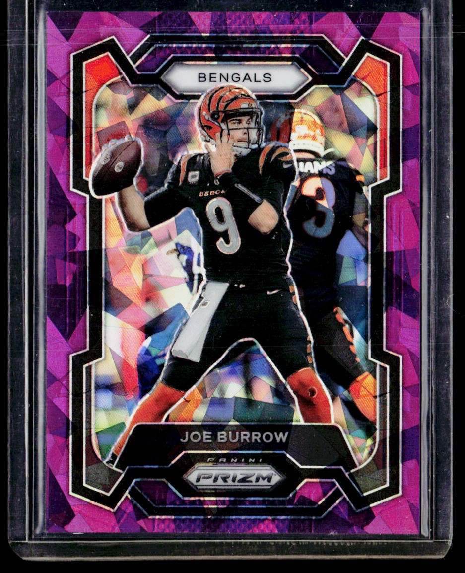 Joe Burrow 2023 Panini Prizm Purple Ice #57 216/225 Bengals