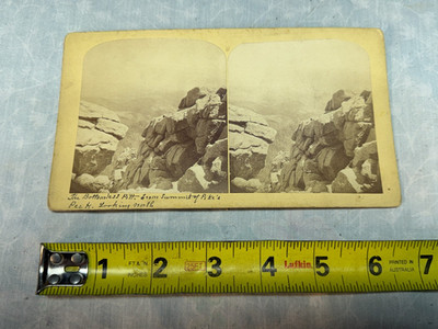 The Bottomless Pit Pike's Peak Stereoview Card Gurnsey's #176 Gillingham