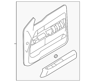 Genuine Ford Door Trim Panel BL3Z-1823943-LA | eBay