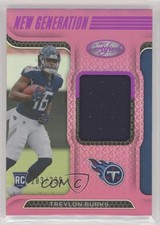 2022 Certified New Generation Jerseys Mirror Pink /299 Treylon Burks #NGJ-TB 1u6