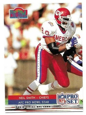 NEIL SMITH 1992 PRO SET PRO BOWL CARD FLAWLESS CONDITION