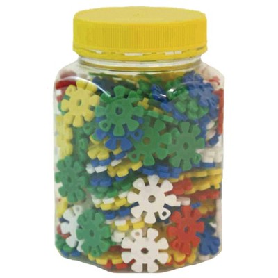EDUPLAY 120-013 Steckblumen in Kunststoffglas, bunt, 170-teilig (1 Set)