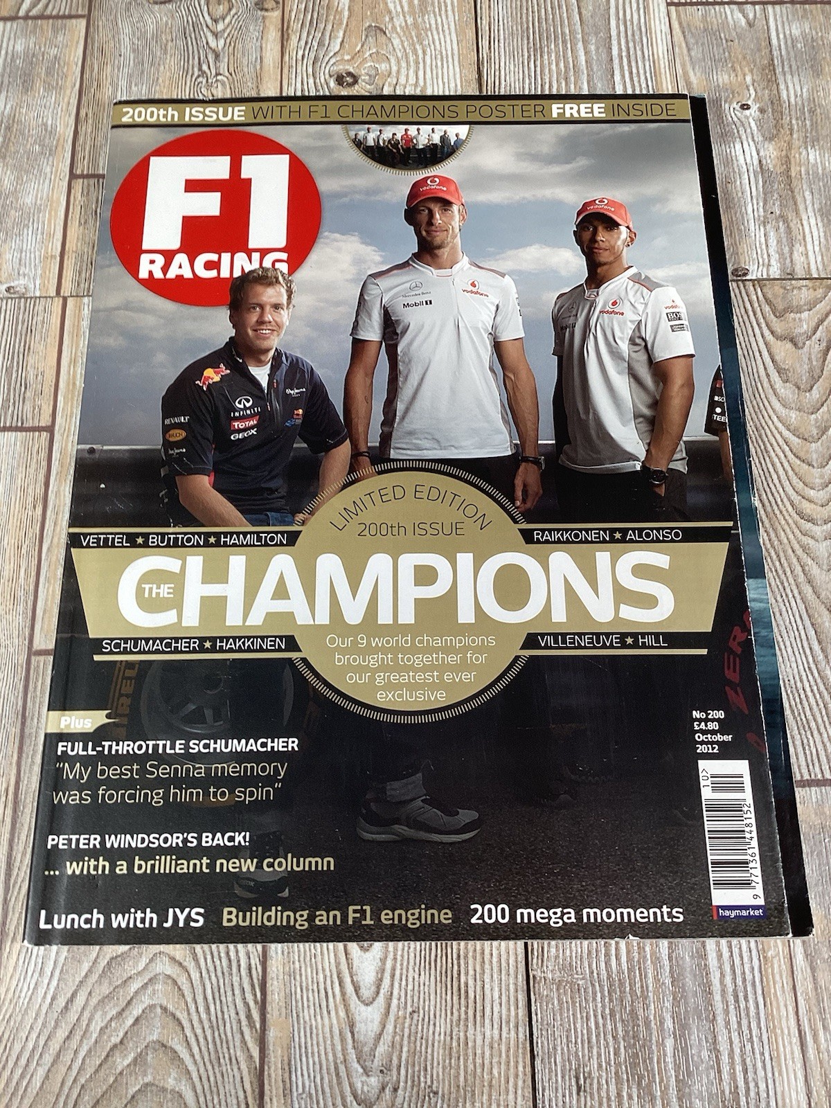 F1 Racing Formula 1 Grand Prix Magazine - October 2012 200th Issue - Inside F1