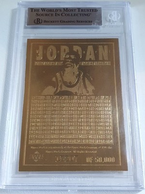 1994 Upper Deck Michael Jordan #21 23K GOLD /50000 Bleachers - BGS