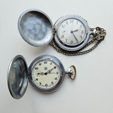 Pocket Watch MOLNIJA 3602 SOVIET russian USSR BEST 2 pc