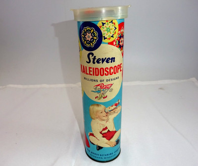 VINTAGE STEVEN KALEIDOSCOPE MILLIONS OF DESIGNS 50mm DIAMETER OLD PIXIE TOYS 125