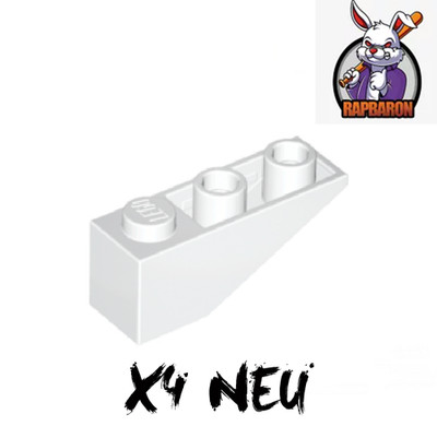 Lego    4x 1x3 Slope   Inverted 33   White   Weiß   4287   Neuware